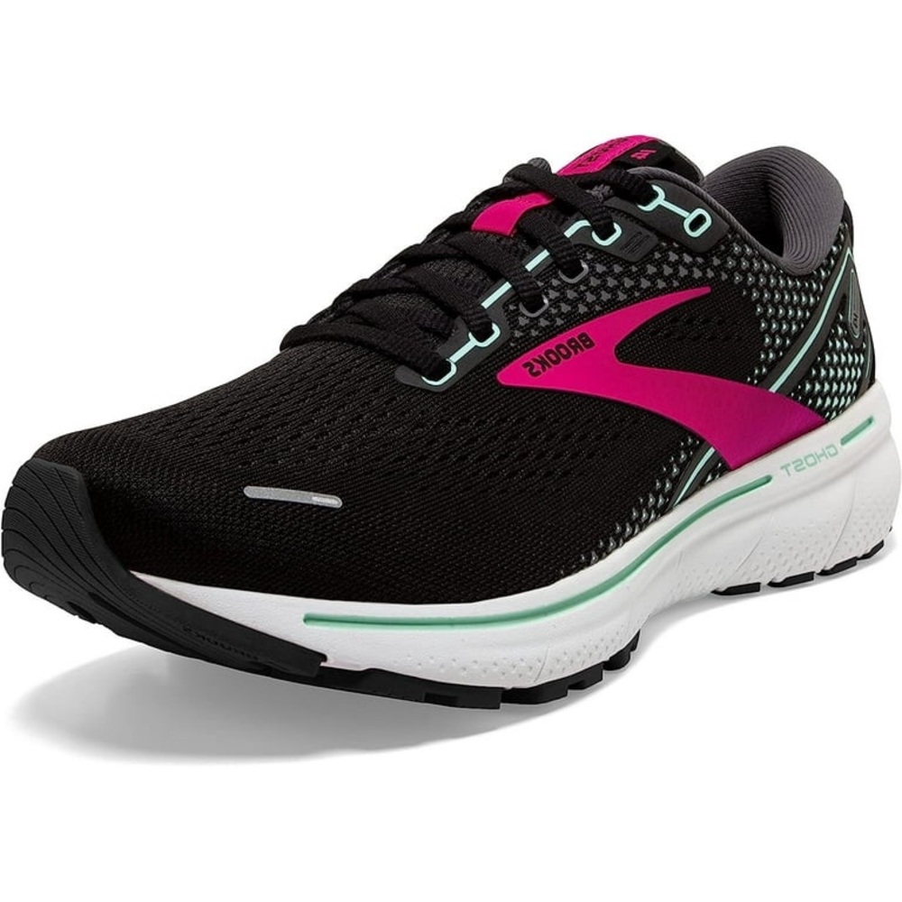 Brooks Ghost 14 black and pink size 8. Excellent used condition.